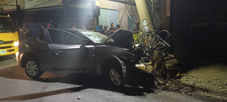 妙齡女爛醉狂飆逆向撞死移工　撞斷電桿害590戶停電