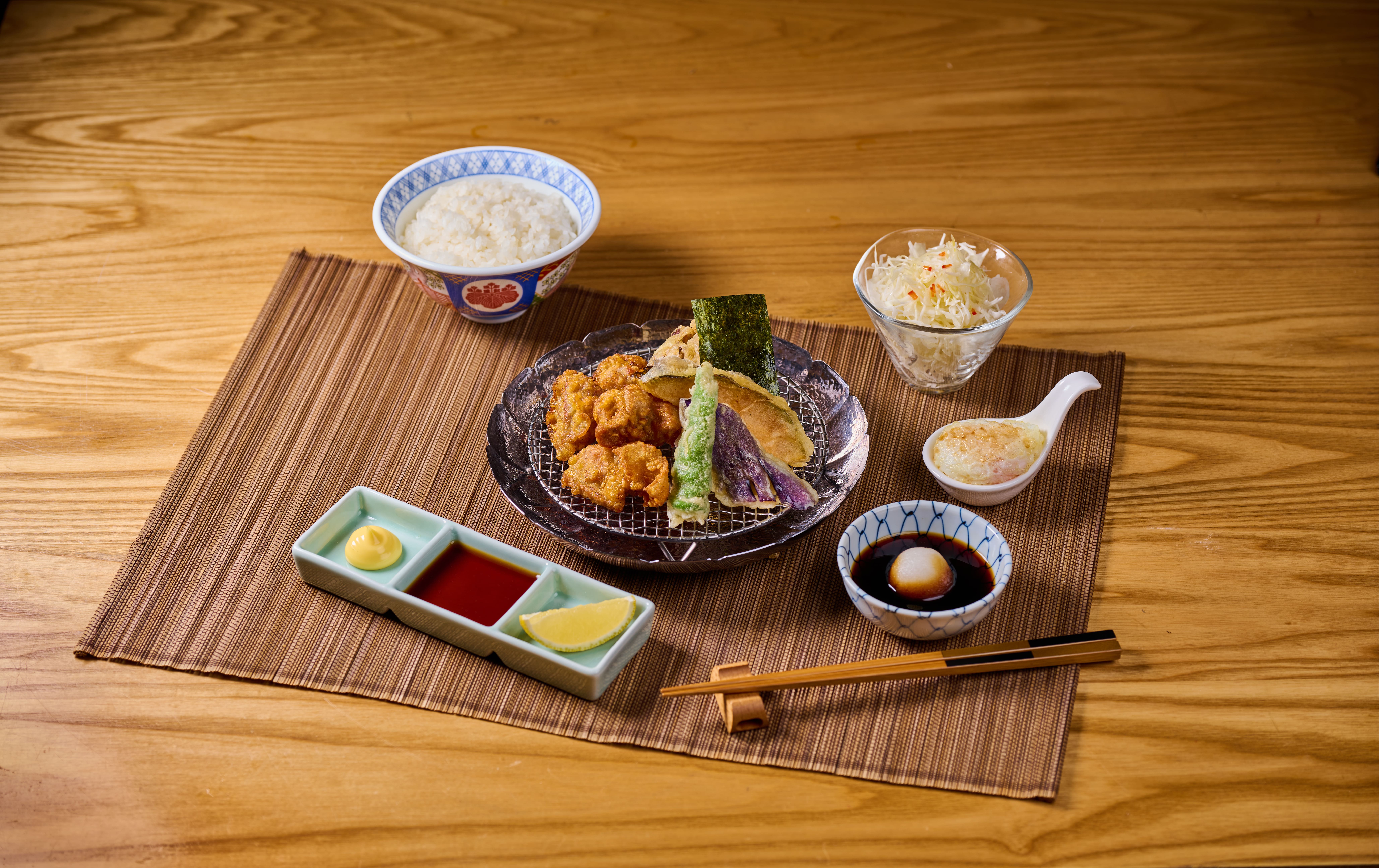 香香雞野菜天婦羅定食