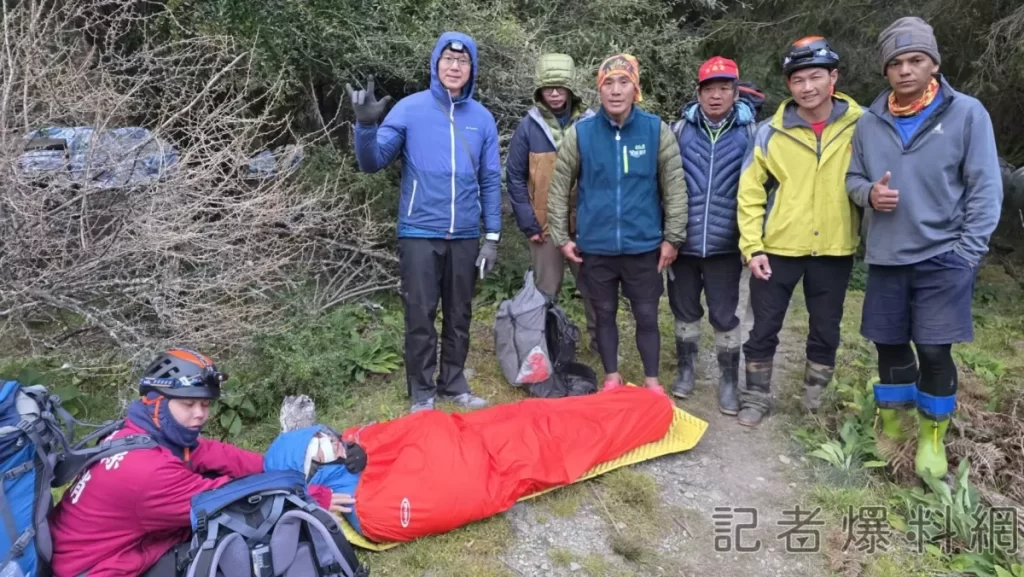 （有片）獨攀險失足　南投八通關墜谷案山友脫險送醫