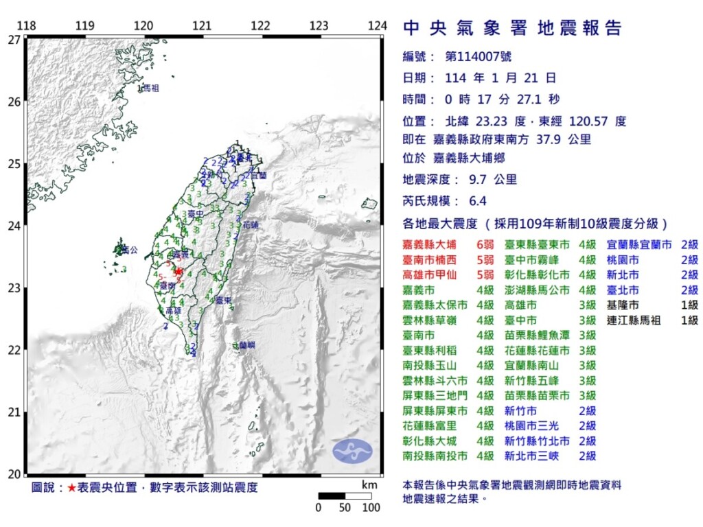 嘉南地區民眾提高警覺    未來3天恐有規模5以上地震