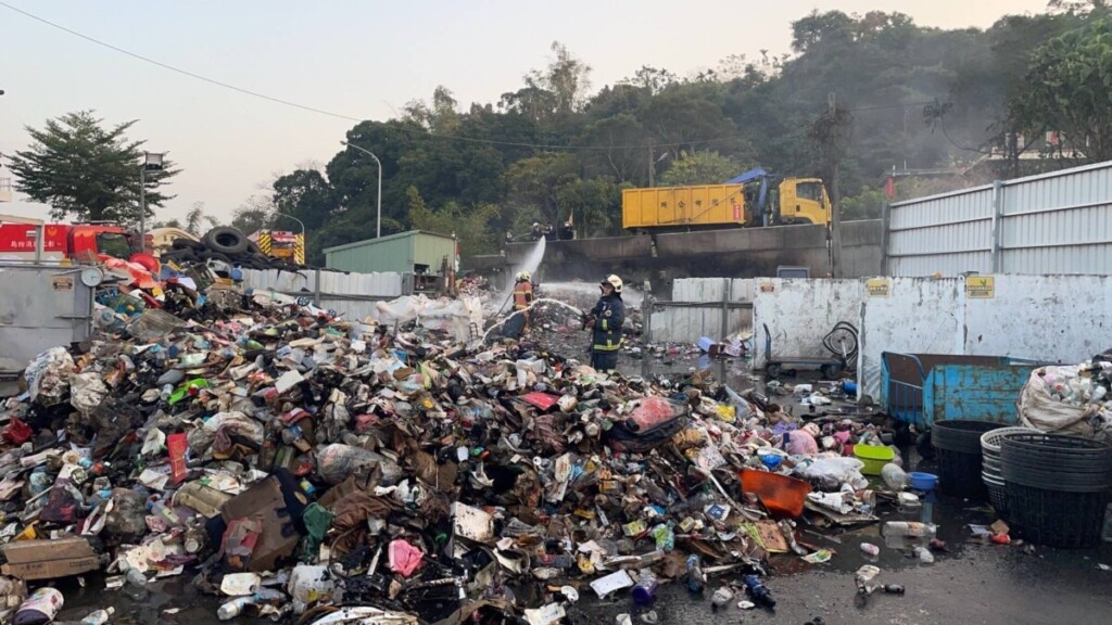 芬園回收場瓦斯罐爆炸起火　火勢猛烈消防撲滅
