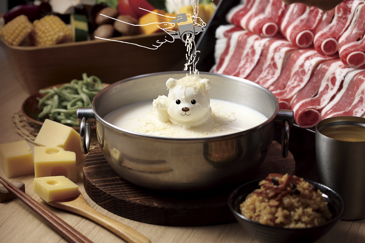 「聚 日式鍋物」今明兩天在自助吧提供熱紅豆湯圓讓消費者無限享用。