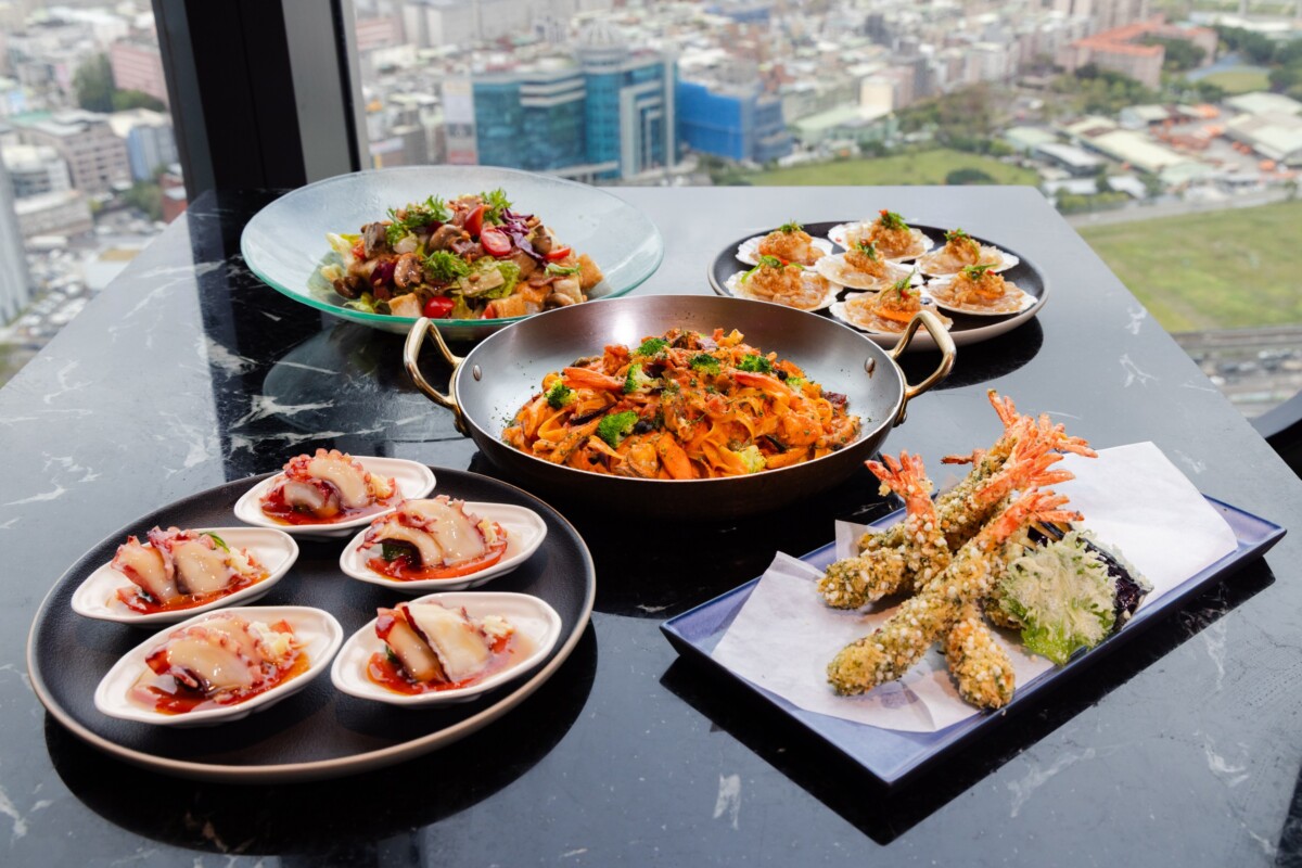 人氣高空景觀Buffet「INPARADISE 饗饗」3/5起將推出春季料理，清爽酸甜撩撥食欲。
