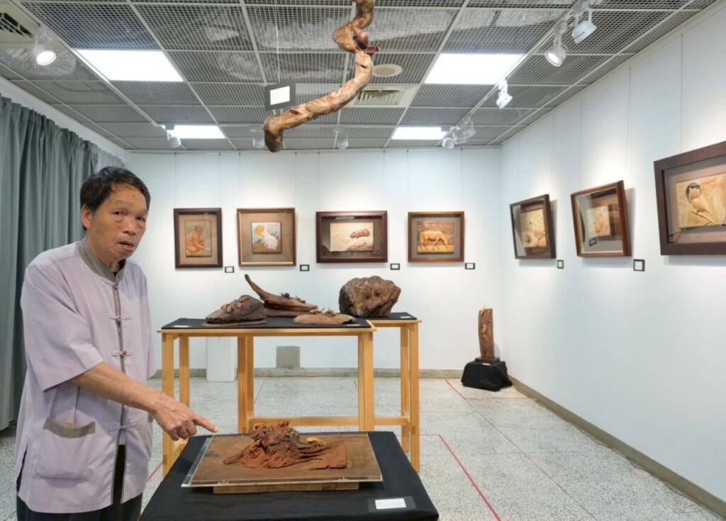 一刀一生命　黃媽慶木雕展　國聲三五藝廊展出