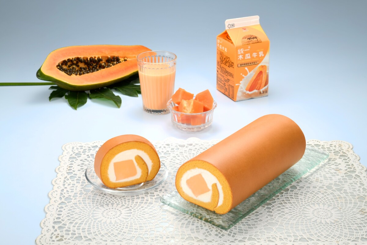 ▲亞尼克生乳捲週年慶強強聯手國民飲品-統一木瓜牛乳，推出全新木瓜牛乳生乳捲，打造乳香新浪潮，售價420元。（圖/亞尼克提供）