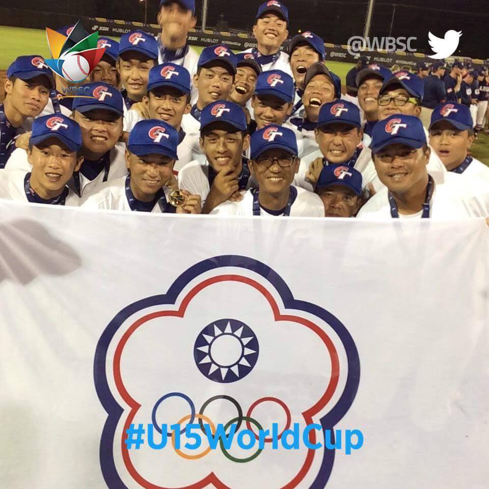 何凱翔教練為2018年第四屆U-15世界盃棒球賽中華青少棒代表隊教練團成員之一。照片由何凱翔教練提供。