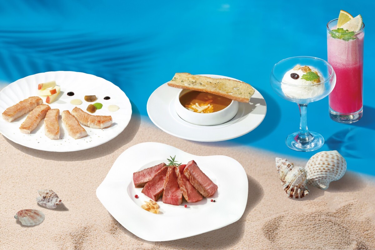 夏慕尼推出全新菜單春夏島嶼，有北海道干貝與松露蒸蛋、蘋果松阪豬、特製甜點等，打造法式極致風味。