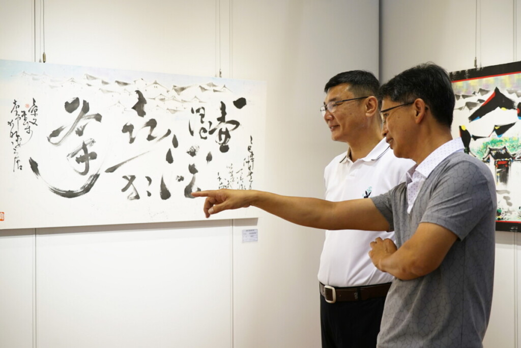 施景文書畫展　鹿港公會堂展現新東方美學