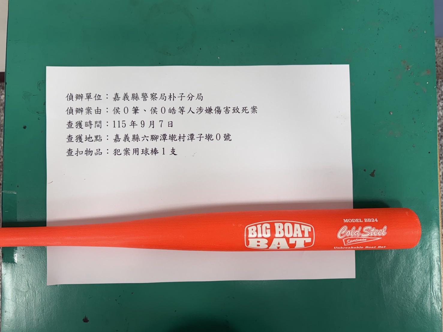 嘉義志願役士兵疑遭球棒毆打！送醫隔天不治　9日解剖
