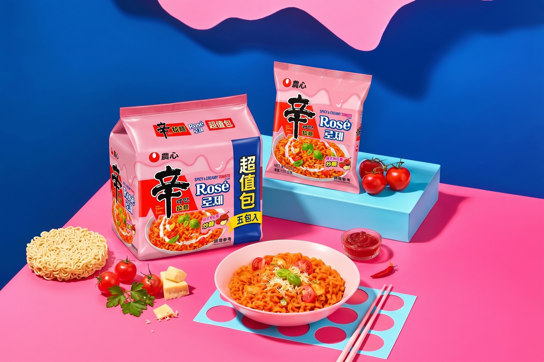 MY必須收藏！辛拉麵攜手aespa推Rosé粉紅醬新品　奶油交織微辣超滑順、3款私房隱藏吃法公開