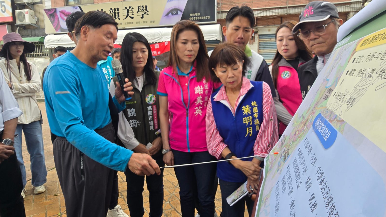 爭取捷運內壢段串聯青埔　劉慶豐率隊踏勘內壢段路廊