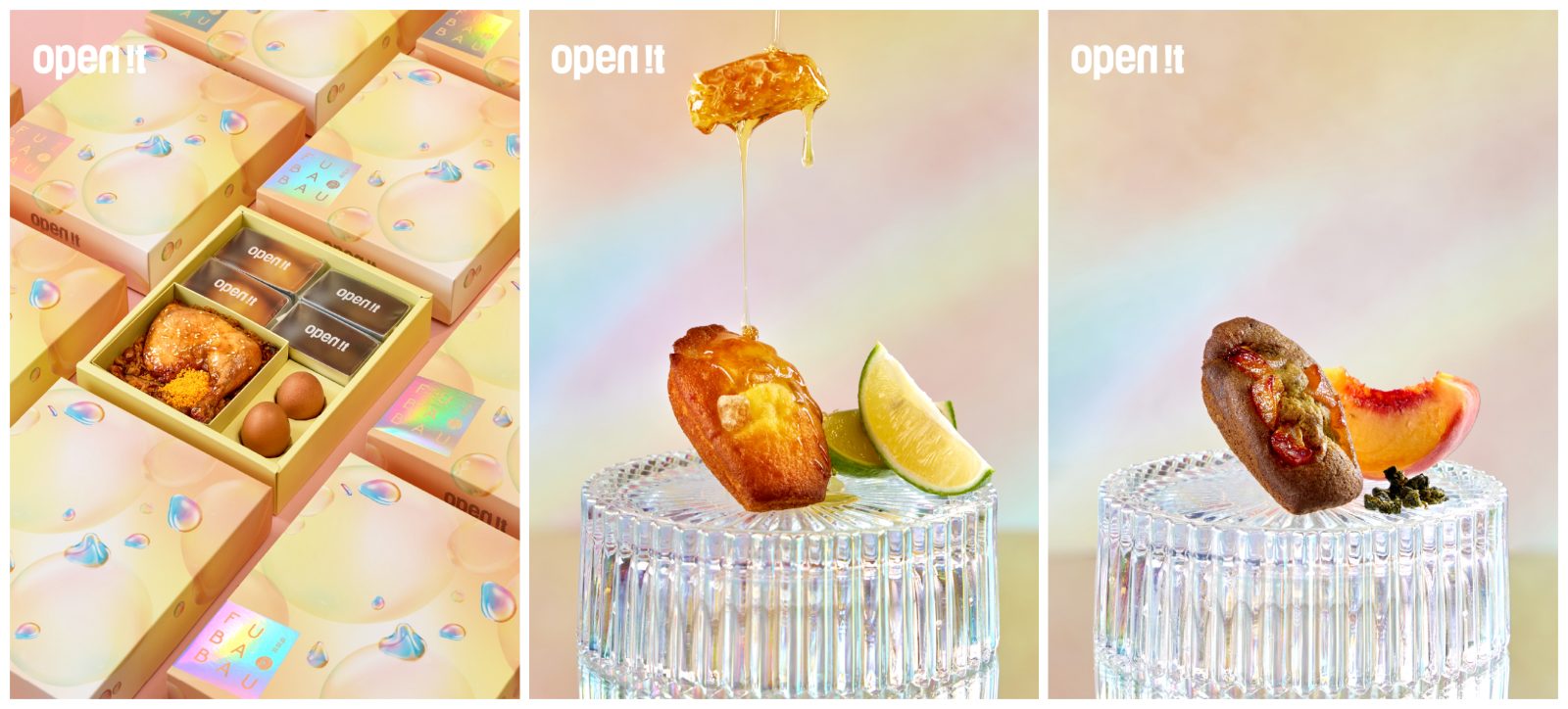 法式瑪德蓮碰上金沙油飯！open it.攜手福寶寶打造「Wink」彌月禮盒　超音波意象包裝詮釋初見生命的溫柔