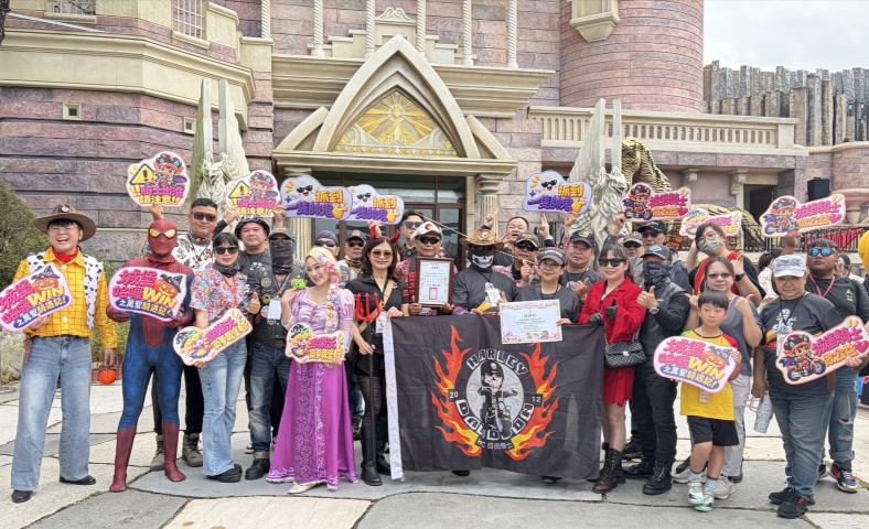 千萬重機列陣童話城堡！40多輛重機騎士齊聚城堡做公益
